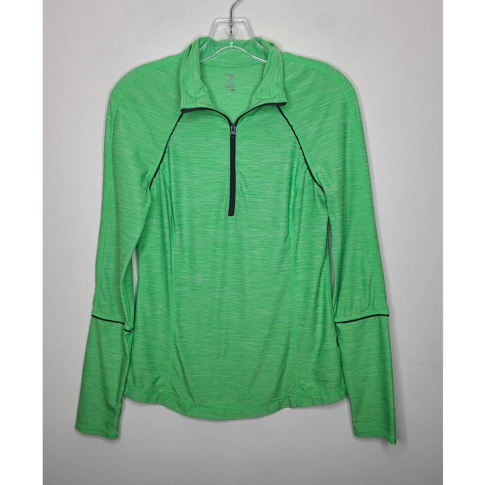 Zella neon green athletic pullover jacket - small